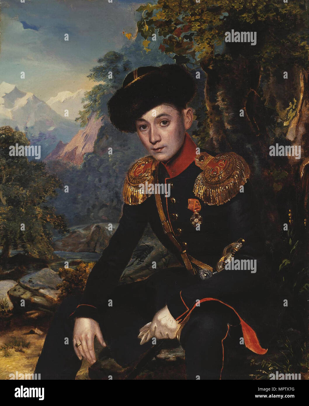 Portrait of Mikhail Leontievich Dubelt (1822-1900 Stock Photo - Alamy