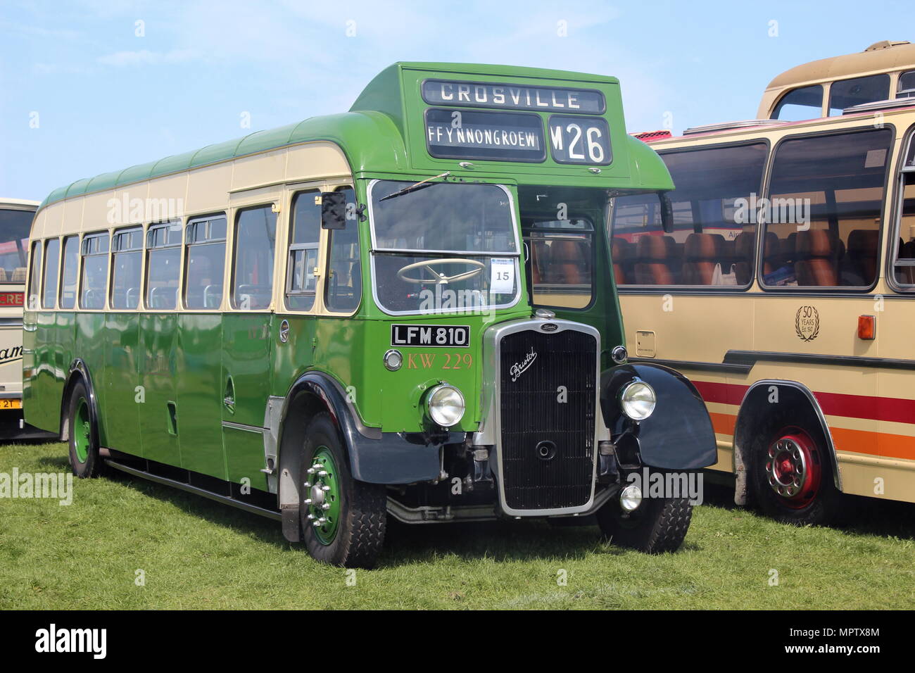 Vintage Bus Show Llandudno Wales Stock Photo