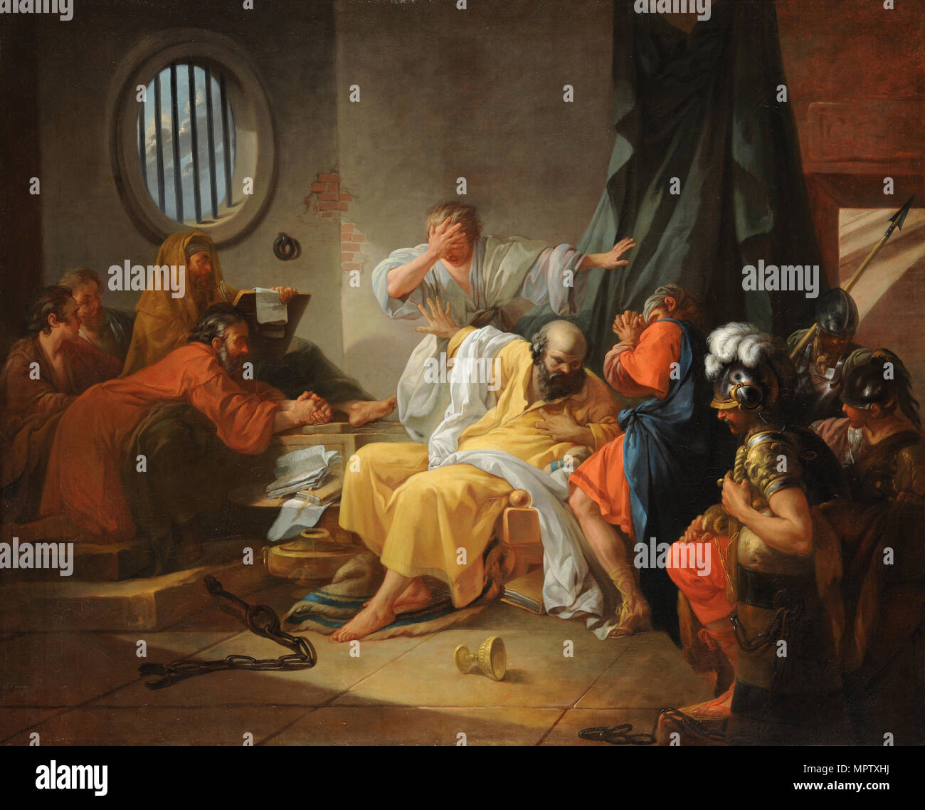 The Death of Socrates. Stock Photo