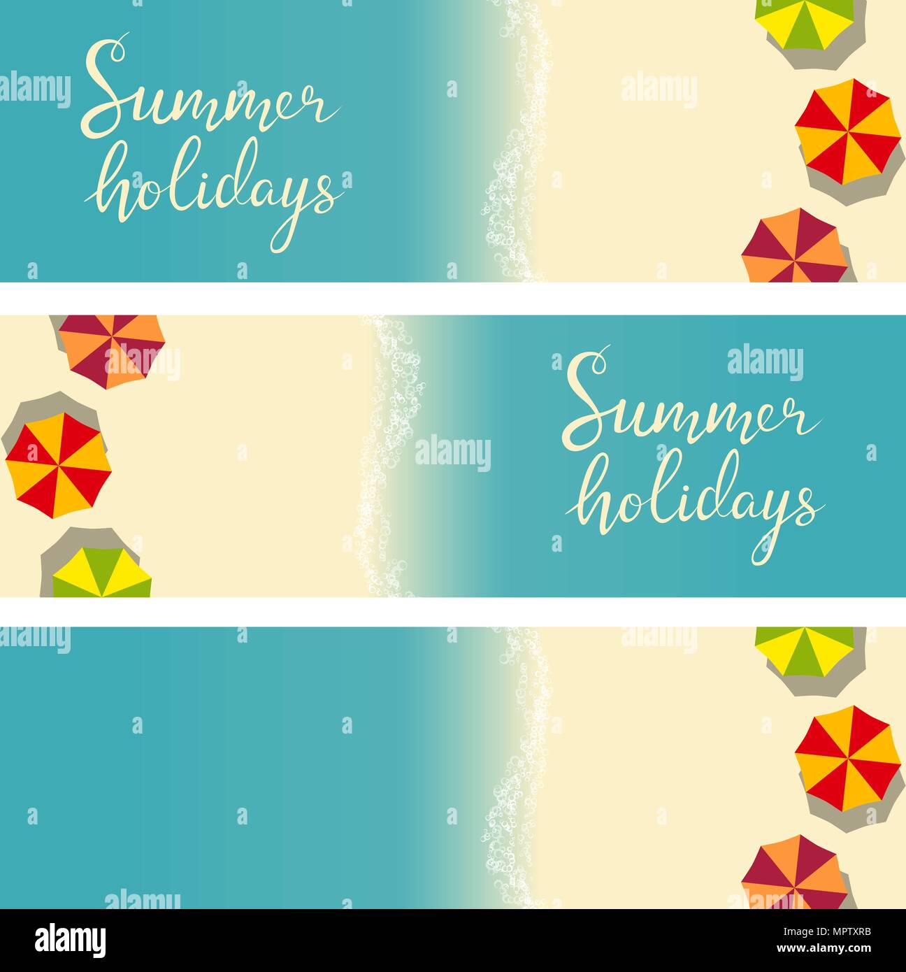 beach summer holiday template for flyer Stock Vector Image & Art - Alamy