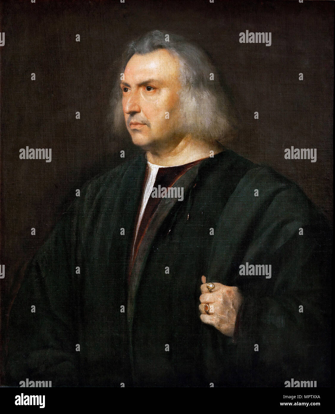 Portrait of the Physician Gian Giacomo Bartolotti da Parma. Stock Photo