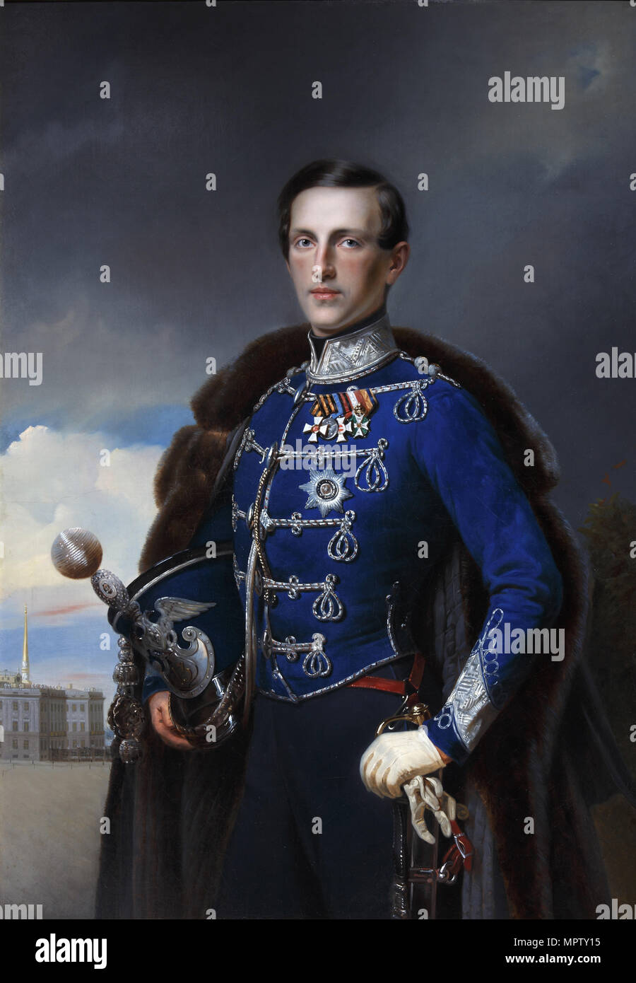Portrait of Grand Duke Konstantin Nikolayevich of Russia (1827-1892). Stock Photo