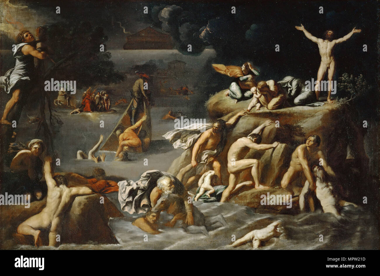 The Deluge, c. 1616-1618. Stock Photo