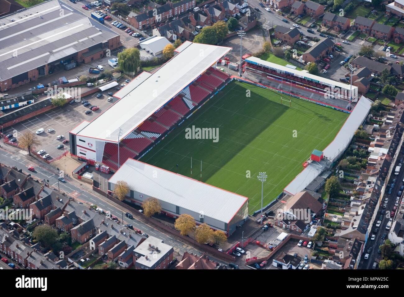 Kingsholm Stadium, Gloucester, Gloucestershire, 2010. Artist: Damian Grady. Stock Photo