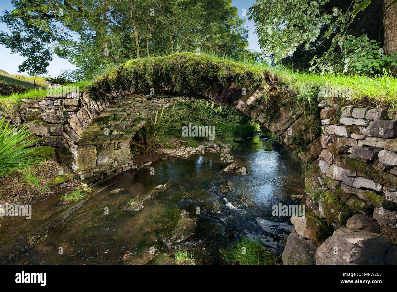 Medieval packhorse bridge, Fawcett Mill Fields, Gaisgill, Tebay