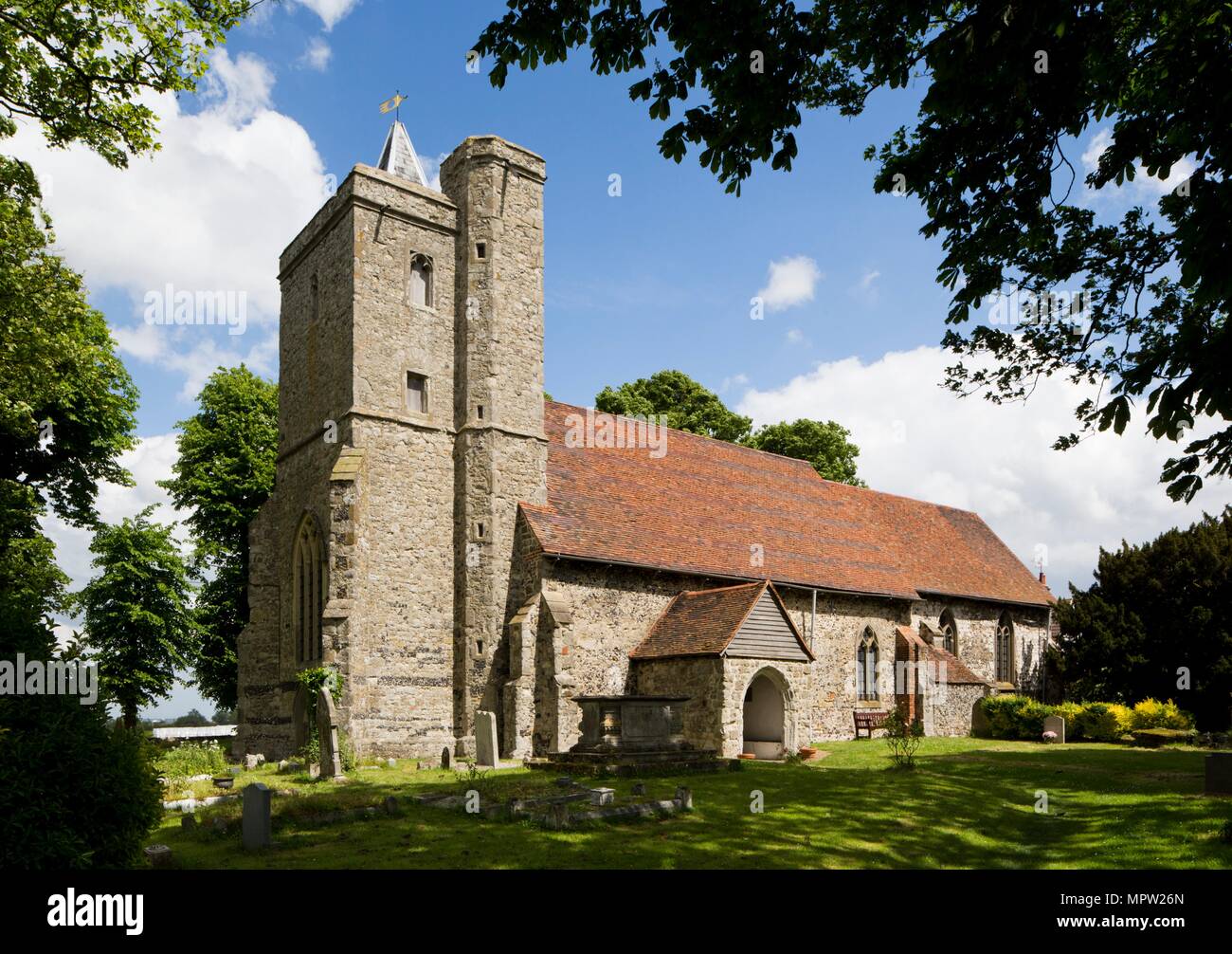 St James' Church, Cooling, Hoo Peninsula, Medway, Kent, c2014. Artist: Patricia Payne. Stock Photo