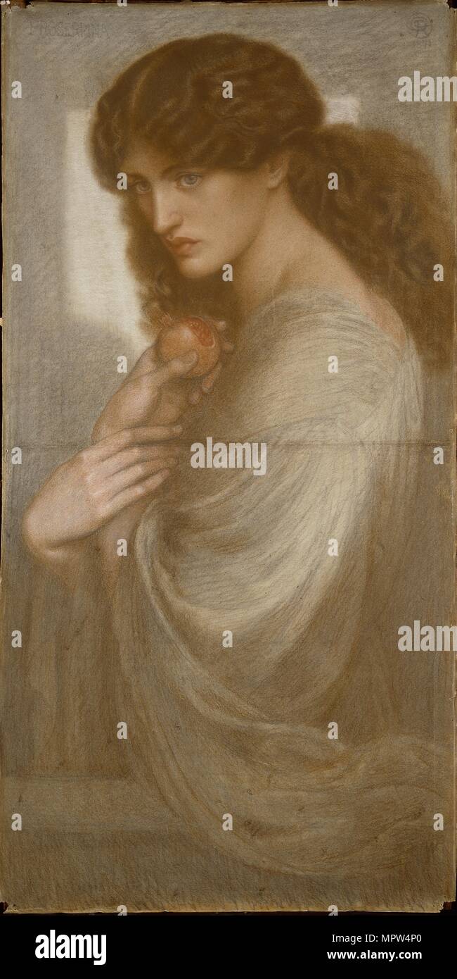 Proserpine, 1871. Artist: Dante Gabriel Rossetti. Stock Photo