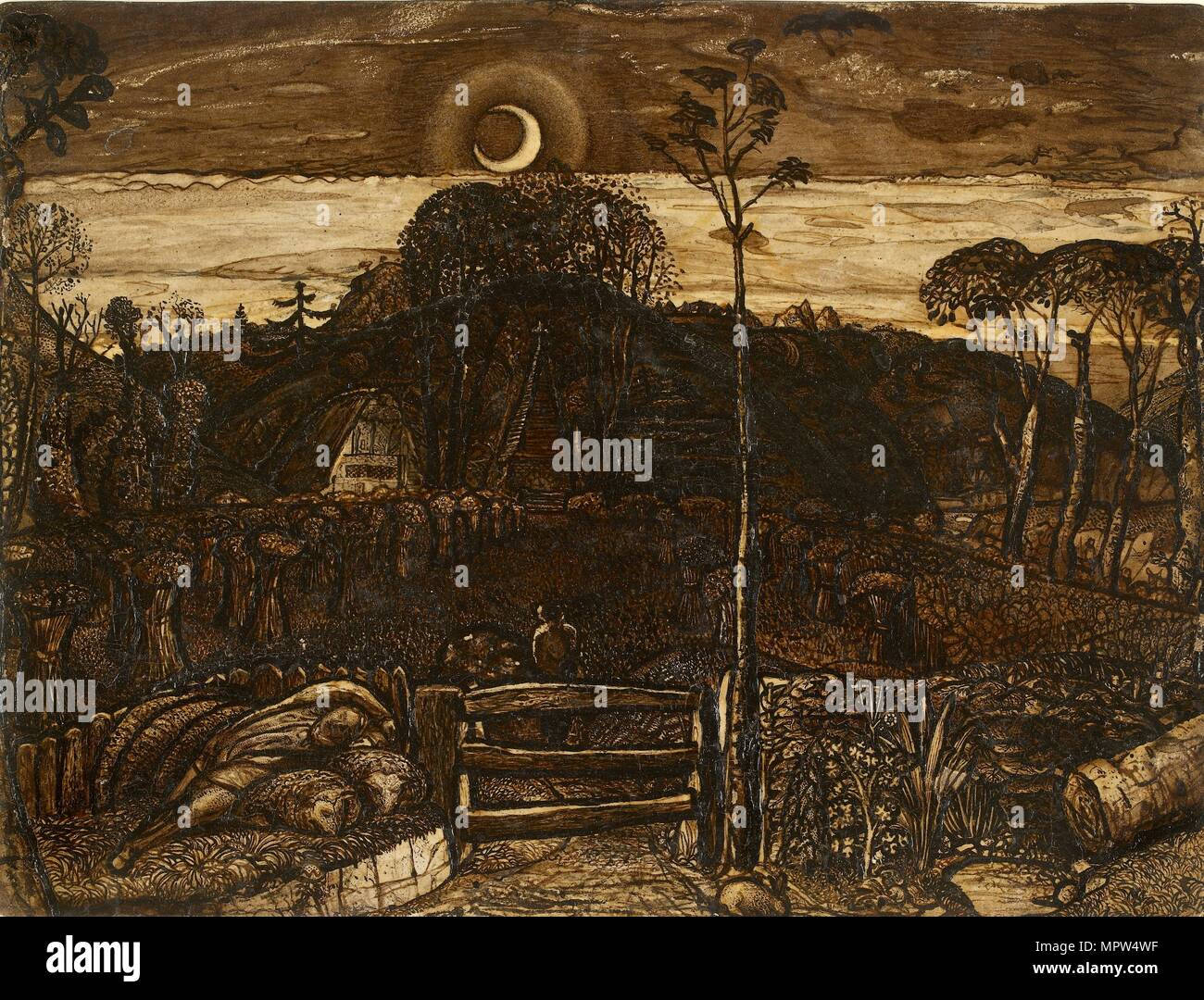 Late Twilight, 1825. Artist: Samuel Palmer Stock Photo - Alamy