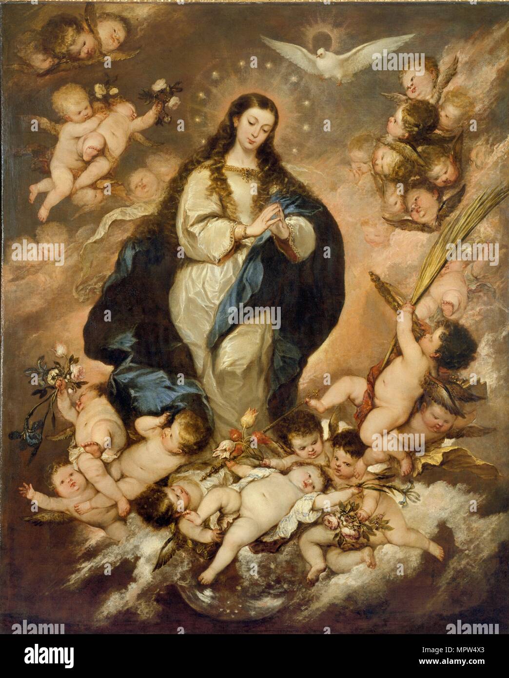 The Immaculate Conception, late 1660s. Artist: Jose Antolinez. Stock Photo