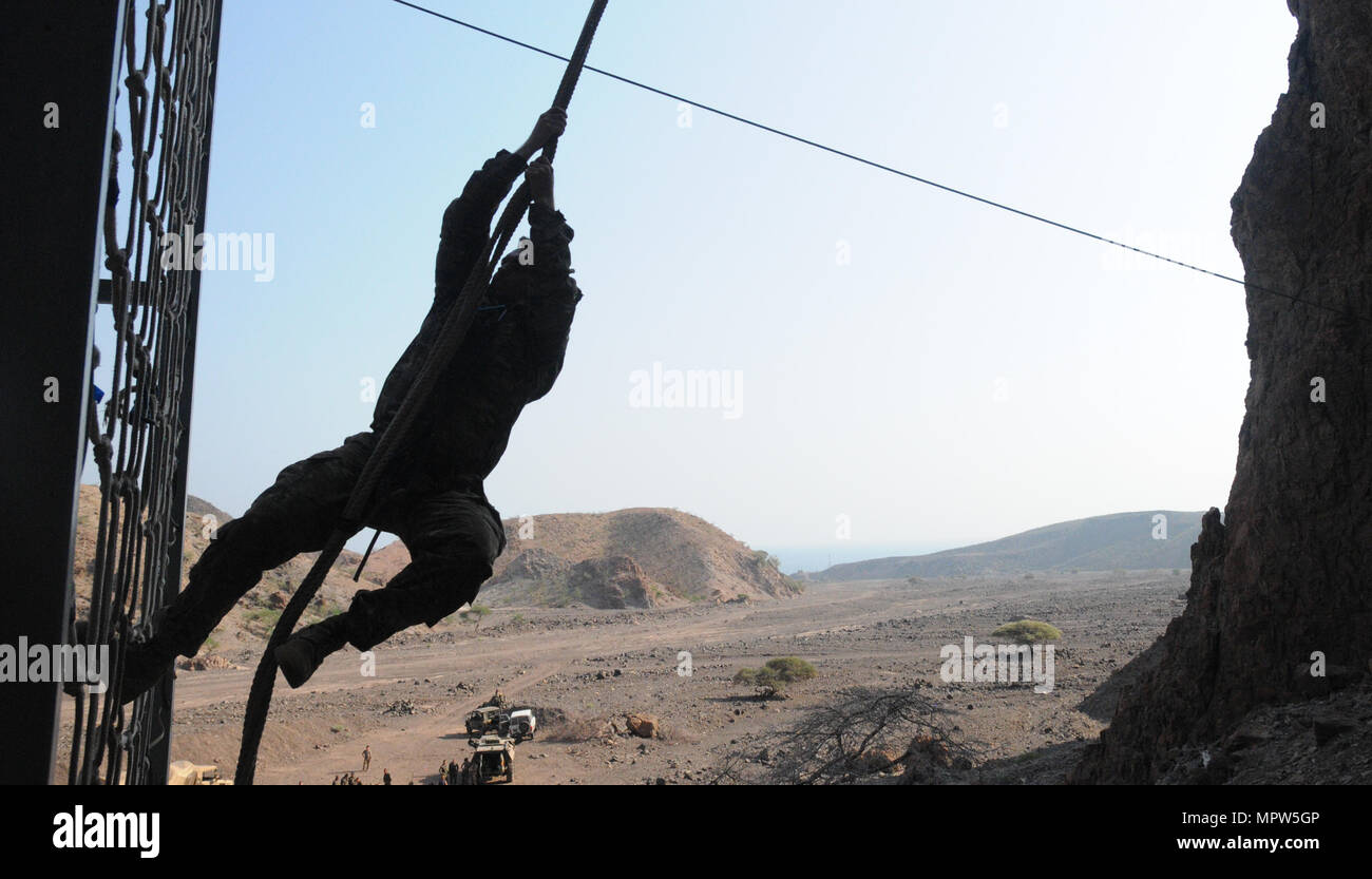 French Desert Commando course in Djibouti, Africa, conducted obstacle ...