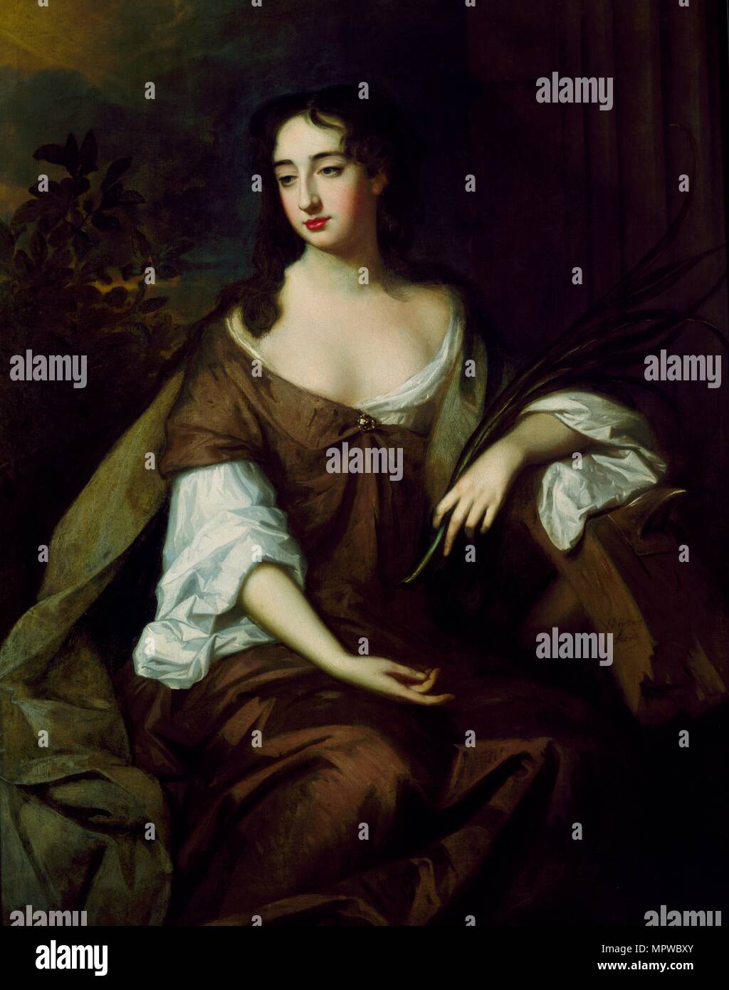 'A Lady as St Catherine', 17th century. Artist: Willem Wissing. Stock Photo