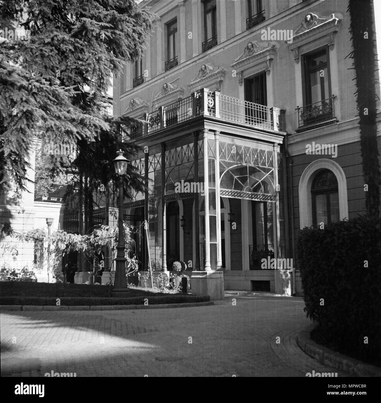 British Embassy, 116 Calle Fernando el Santo, Madrid, Spain, 1954. Artist: Unknown. Stock Photo