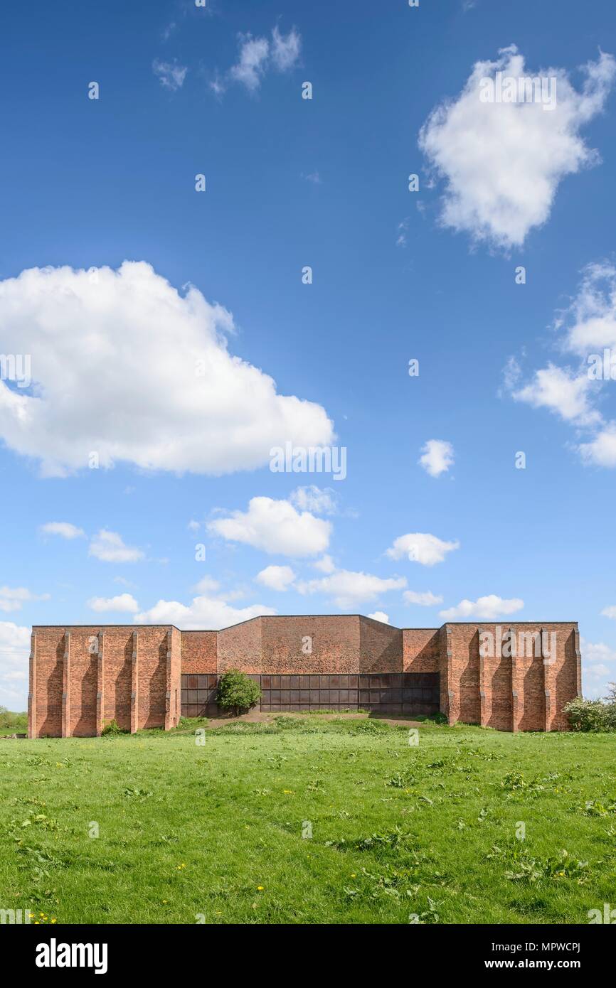 Rifle range target wall at Burton Meadows, Meadow Road, Burton-on-Trent,  Staffordshire, 2017. Artist: Historic England Staff Photographer Stock  Photo - Alamy