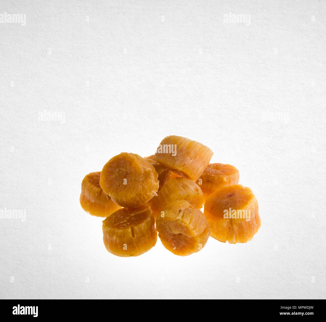 scallop or dried scallop on a background Stock Photo Alamy