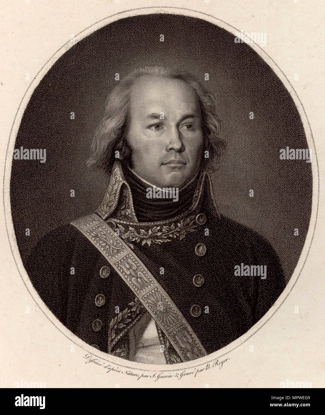 Claude Jacques Lecourbe (1758-1815) , 1802. Stock Photo