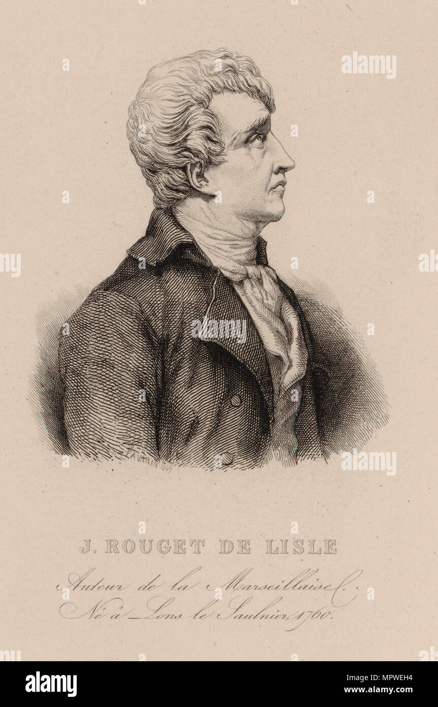Claude Joseph Rouget de Lisle (17601836), 1830s Stock Photo Alamy