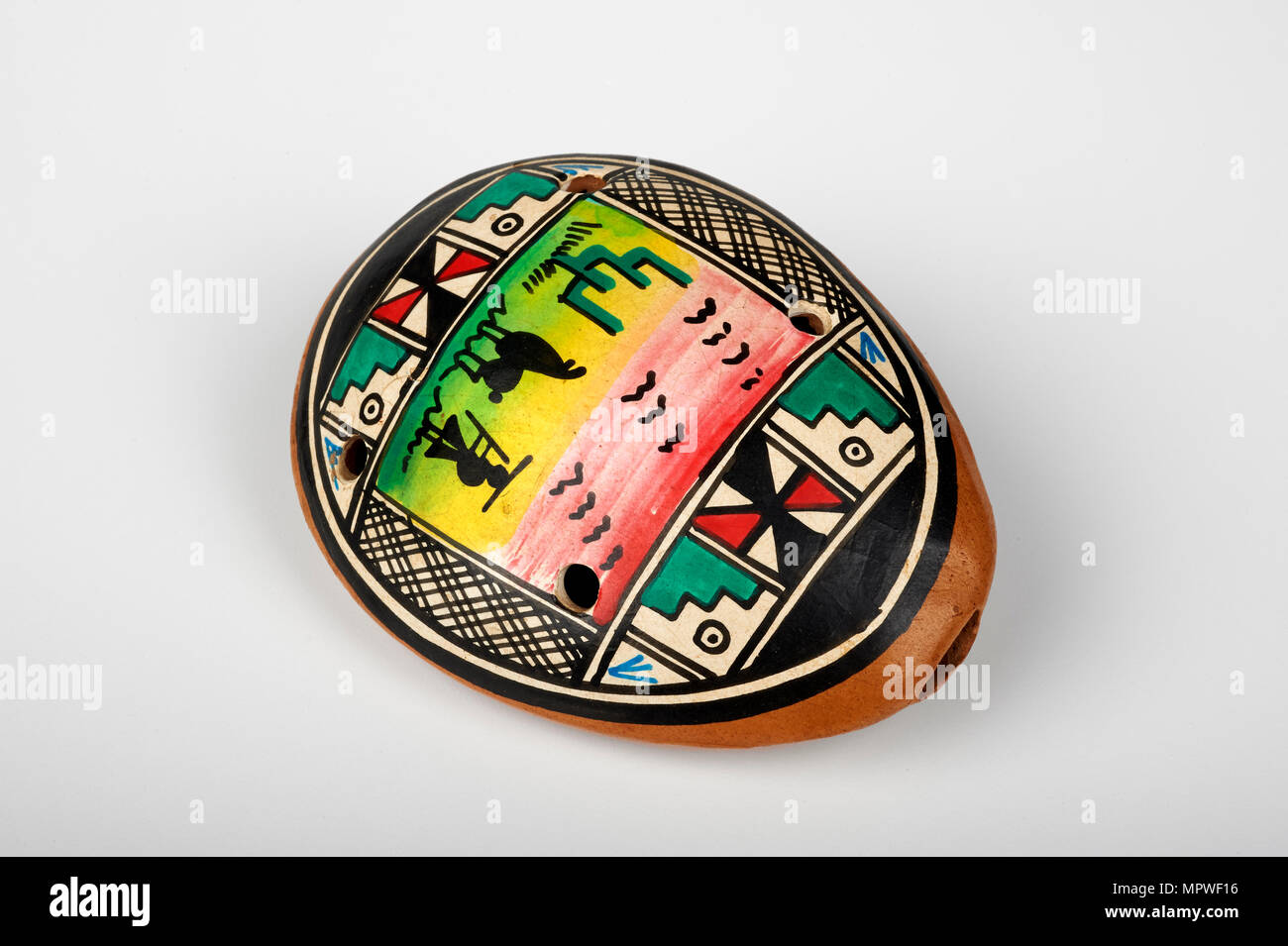 an ocarina decorated coming from Costa Rica Stock Photo Alamy