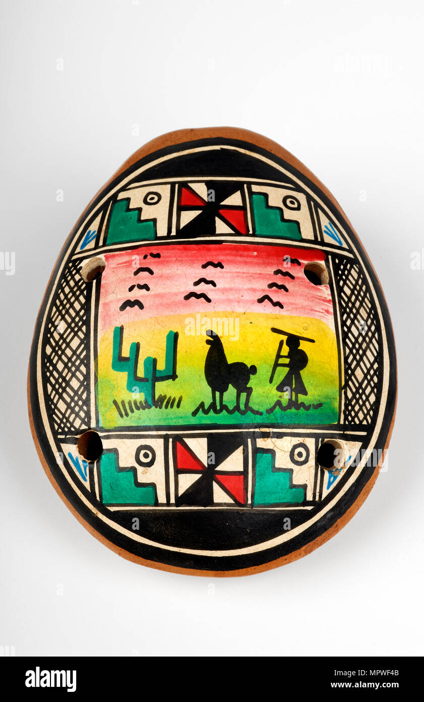 an ocarina decorated coming from Costa Rica Stock Photo Alamy