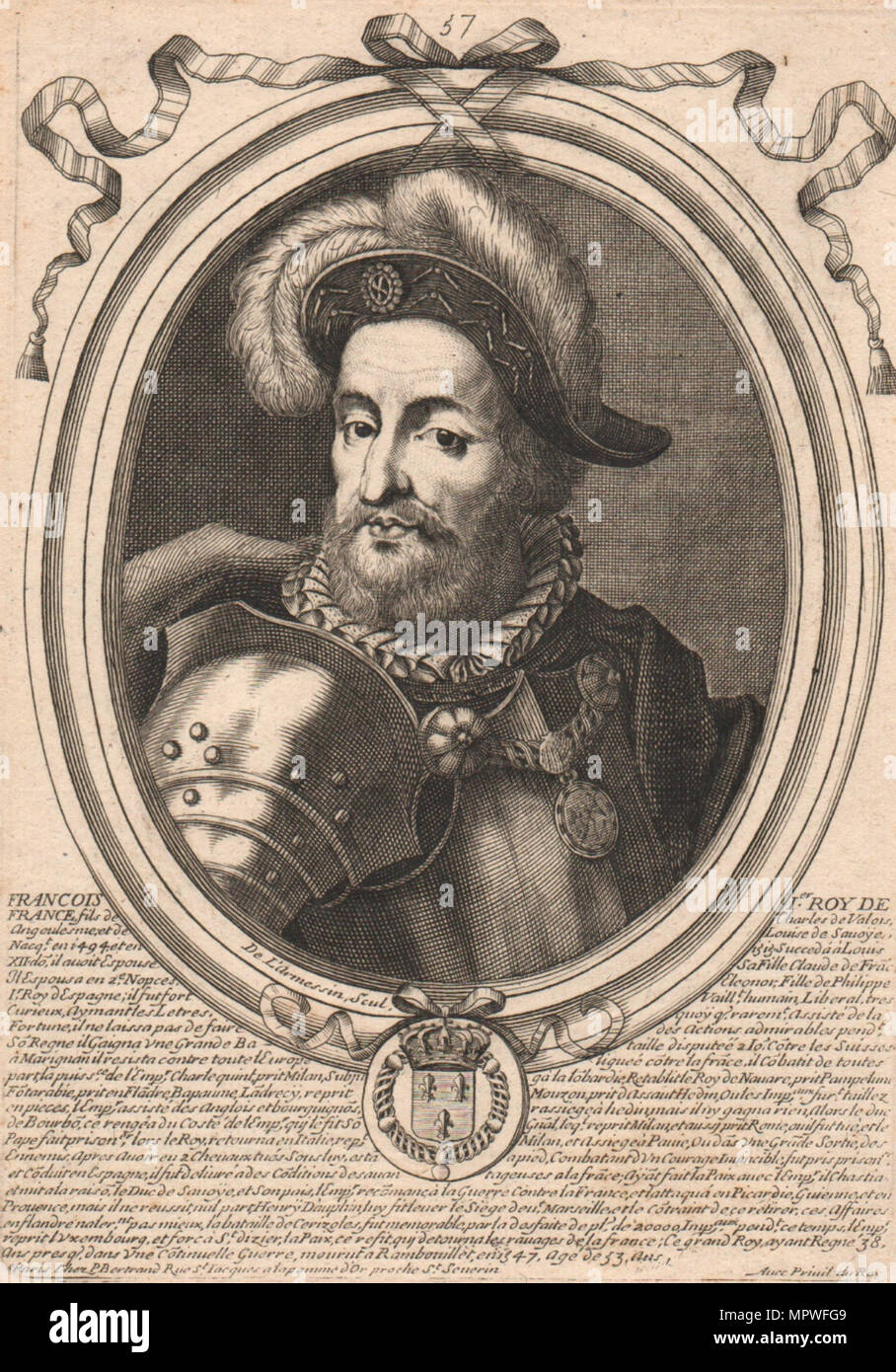 Francis I (1494-1547), King of France, 1690. Stock Photo