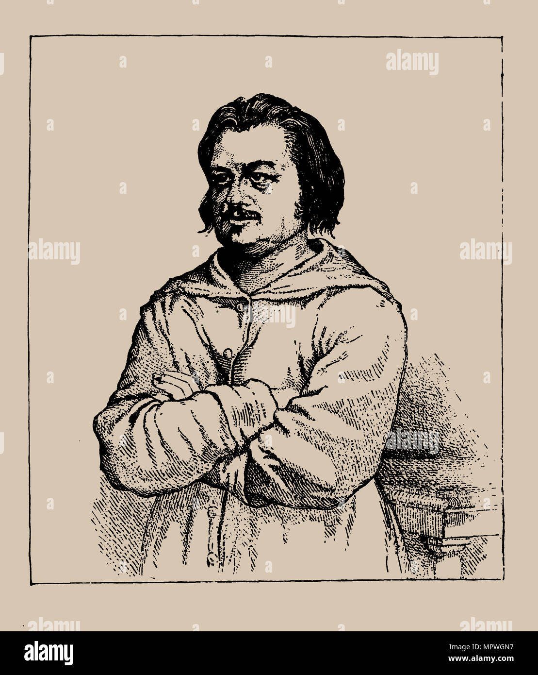 Honoré de Balzac (1799-1850), . Stock Photo