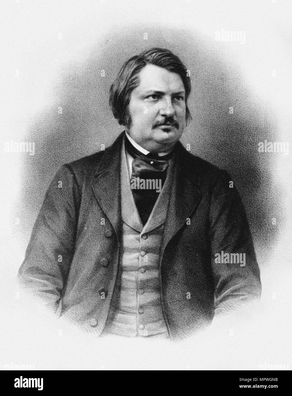 Honoré de Balzac (1799-1850), End 1840s. Stock Photo