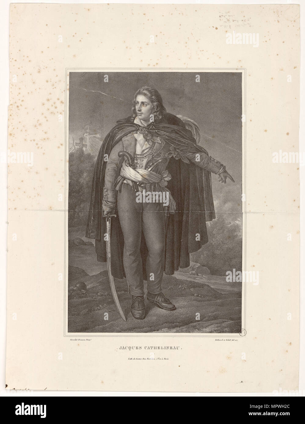 Jacques Cathelineau (1759-1793) , 1820s. Stock Photo