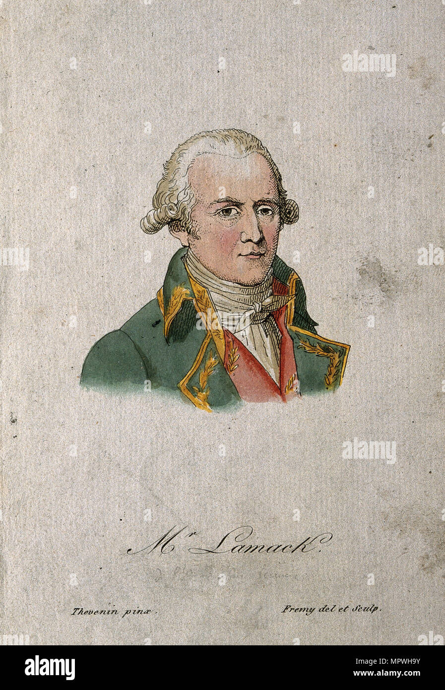 Jean-Baptiste Pierre Antoine de Monet, Chevalier de Lamarck (1744-1829),  1801 Stock Photo - Alamy