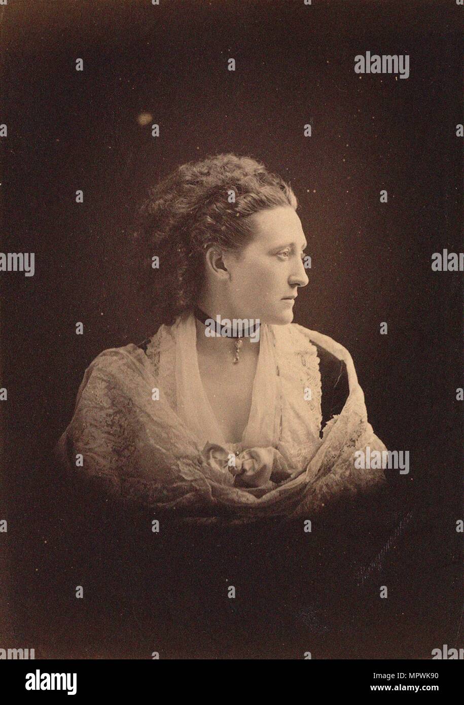 Princess Maria Maximilianovna of Leuchtenberg (1841-1914), 1873. Stock Photo