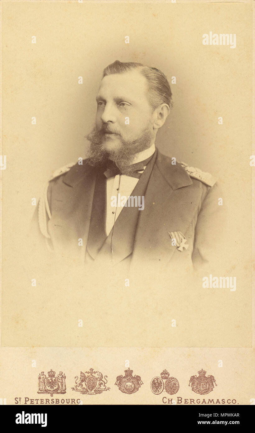 Portrait of Grand Duke Konstantin Nikolayevich of Russia (1827-1892), ca 1865. Stock Photo