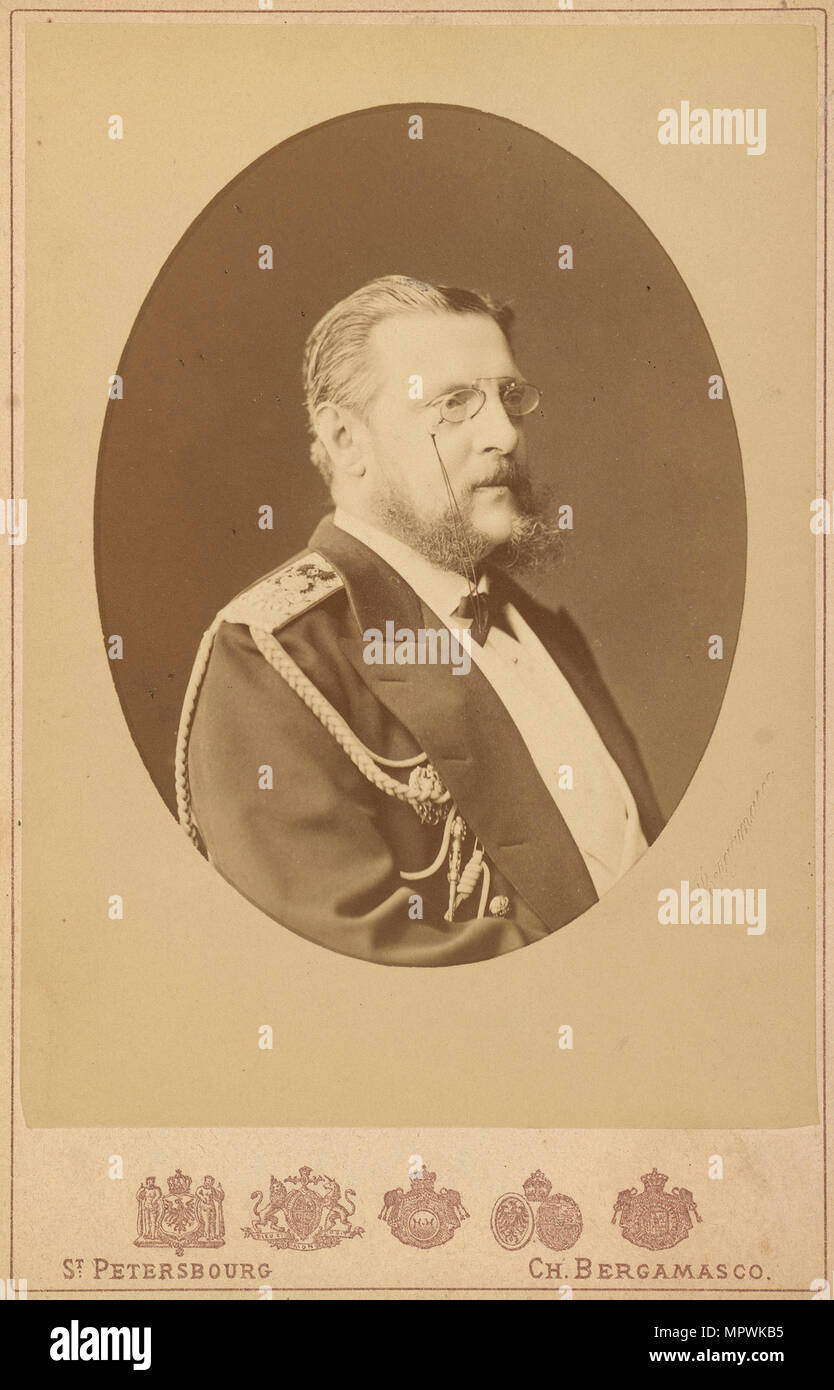 Portrait of Grand Duke Konstantin Nikolayevich of Russia (1827-1892), c. 1875. Stock Photo