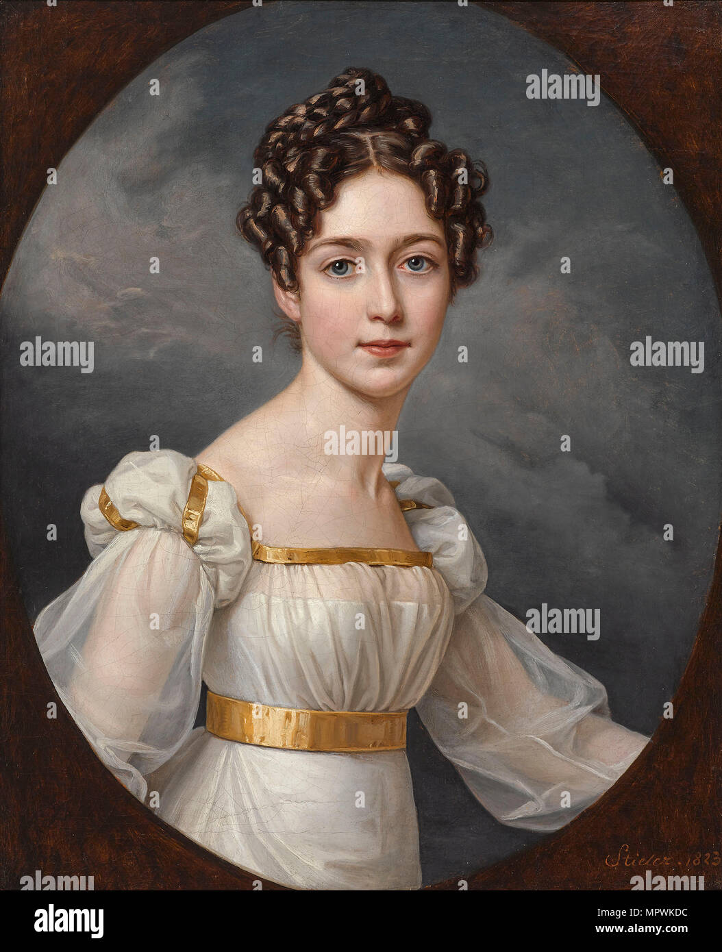 Portrait of Joséphine of Leuchtenberg (1807-1876), Crown Princess of Sweden and Norway, 1823. Stock Photo