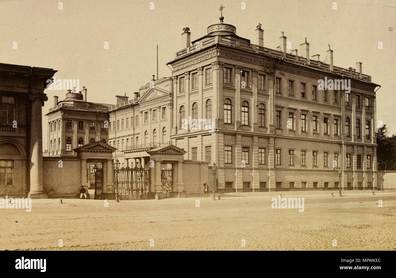 The Anichkov Palace in Saint Petersburg, 1874. Stock Photo
