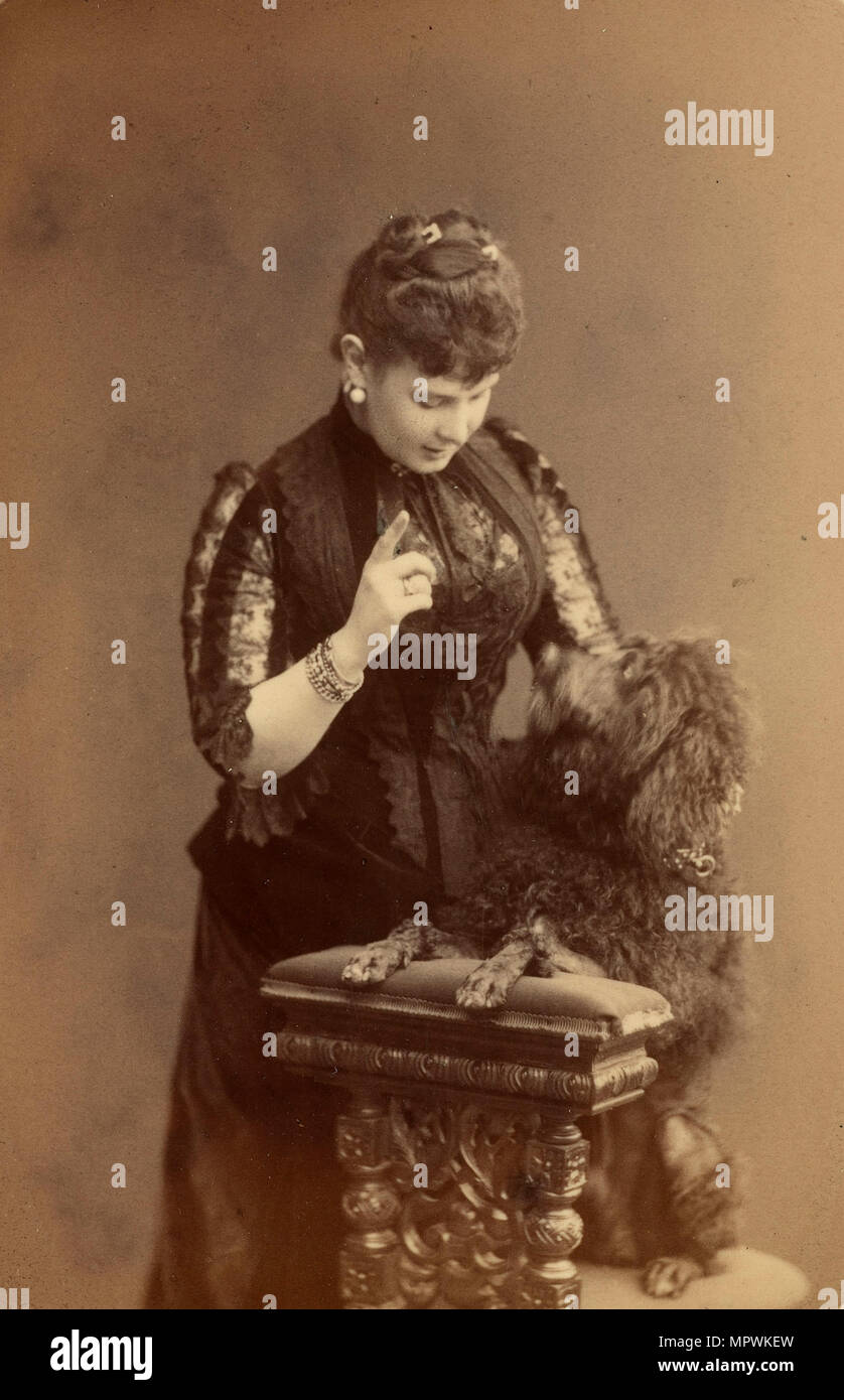 Grand Duchess Maria Pavlovna of Russia (1854-1920), ca 1885. Stock Photo