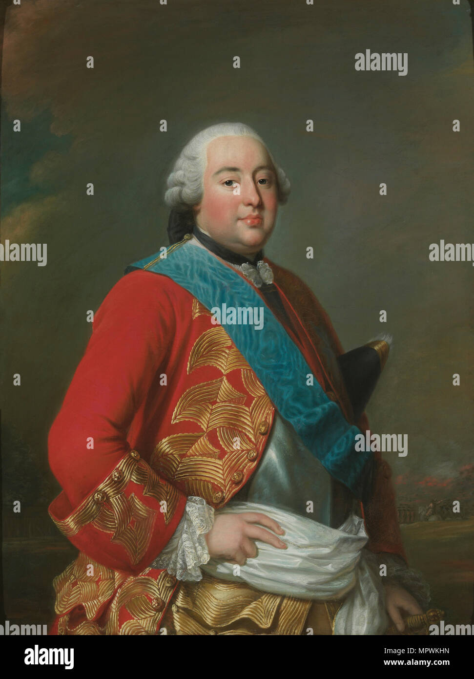 Portrait of Louis Philippe I (1725-1785), Duce de Orléans, ca 1770. Stock Photo