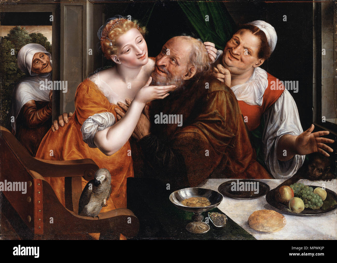 The Ill-matched Couple, 1566. Stock Photo