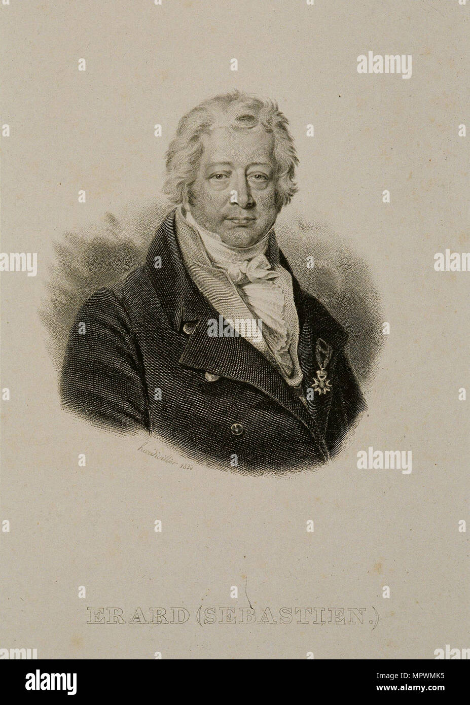Portrait of the instrument maker Sébastien Érard (1752-1831), 1835. Stock Photo