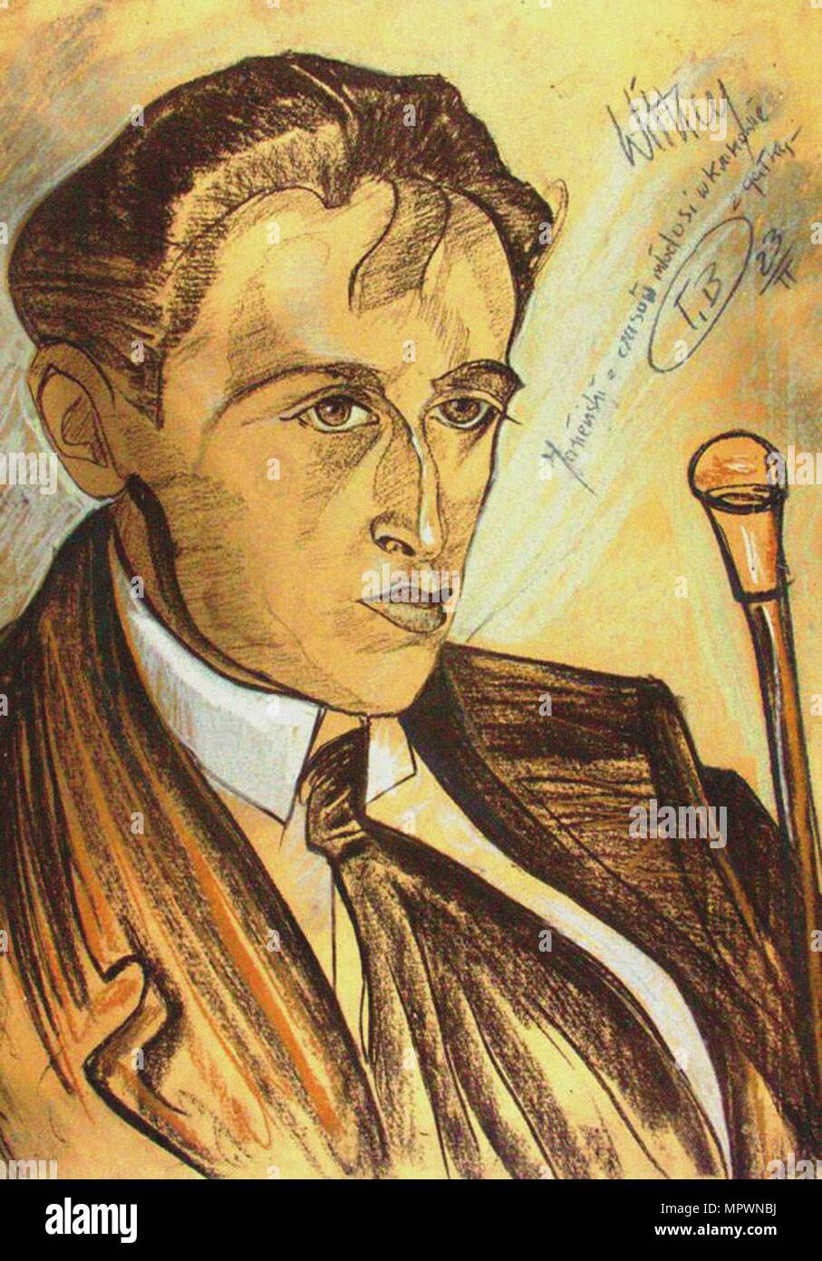 Portrait of the poet Bruno Jasienski (1901-1938), 1923 Stock Photo - Alamy