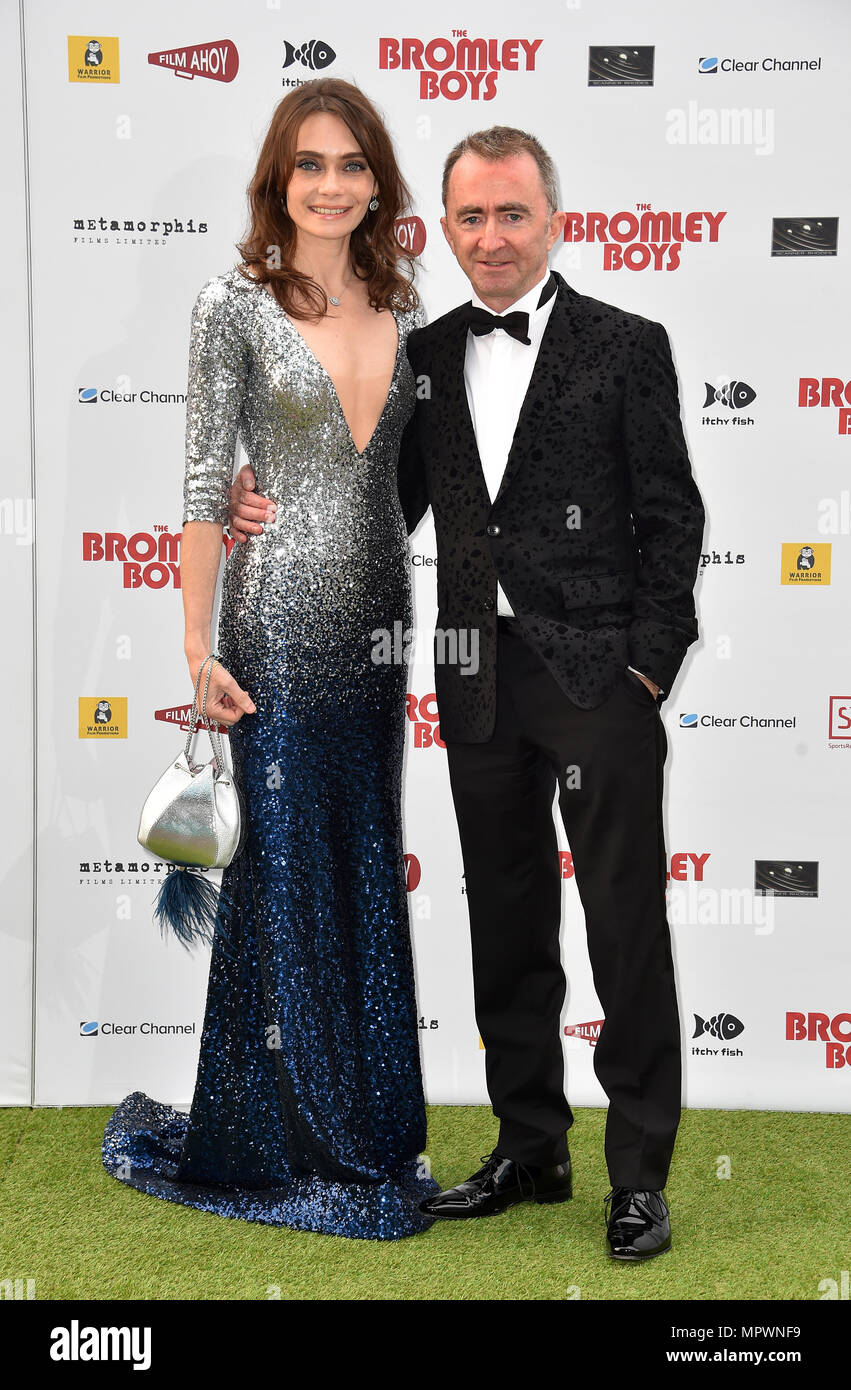 Anna Danshina and Paddy Lowe attending The Bromley Boys World Premiere