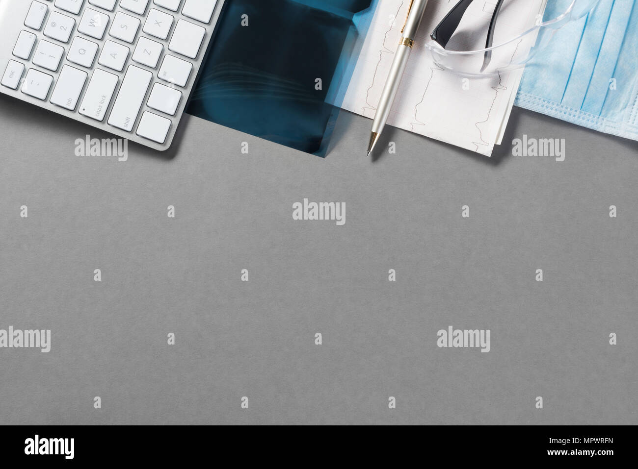 Workplace of health worker Stock Photo - Alamy