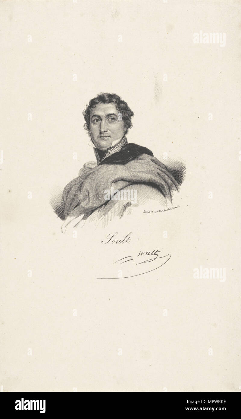 Nicolas Jean-de-Dieu Soult (1769-1852), 1814. Stock Photo