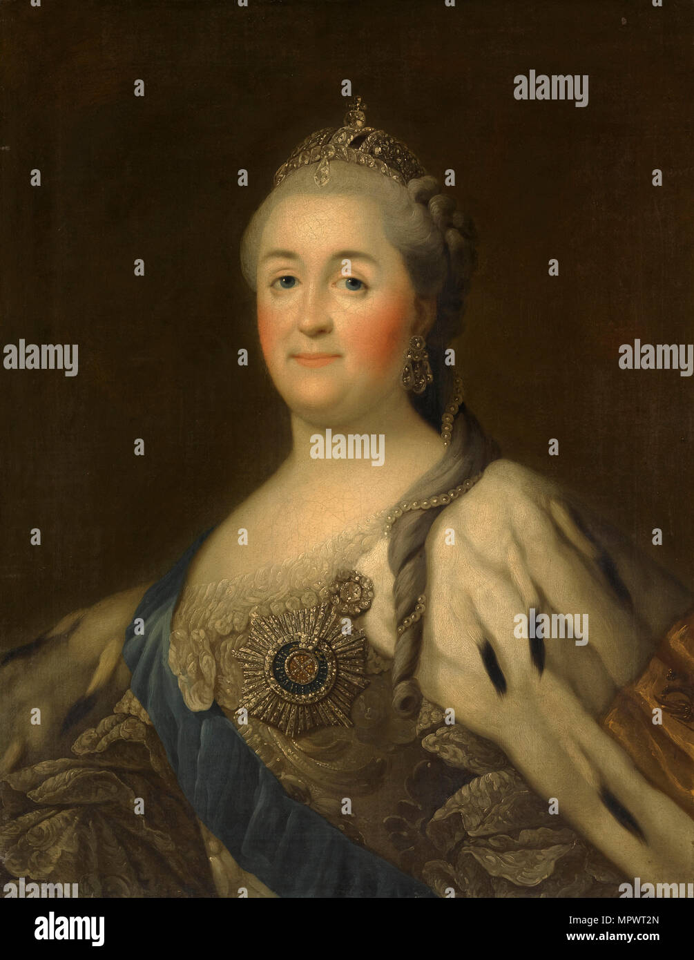 Portrait Of Empress Catherine II 1729 1796 Stock Photo Alamy