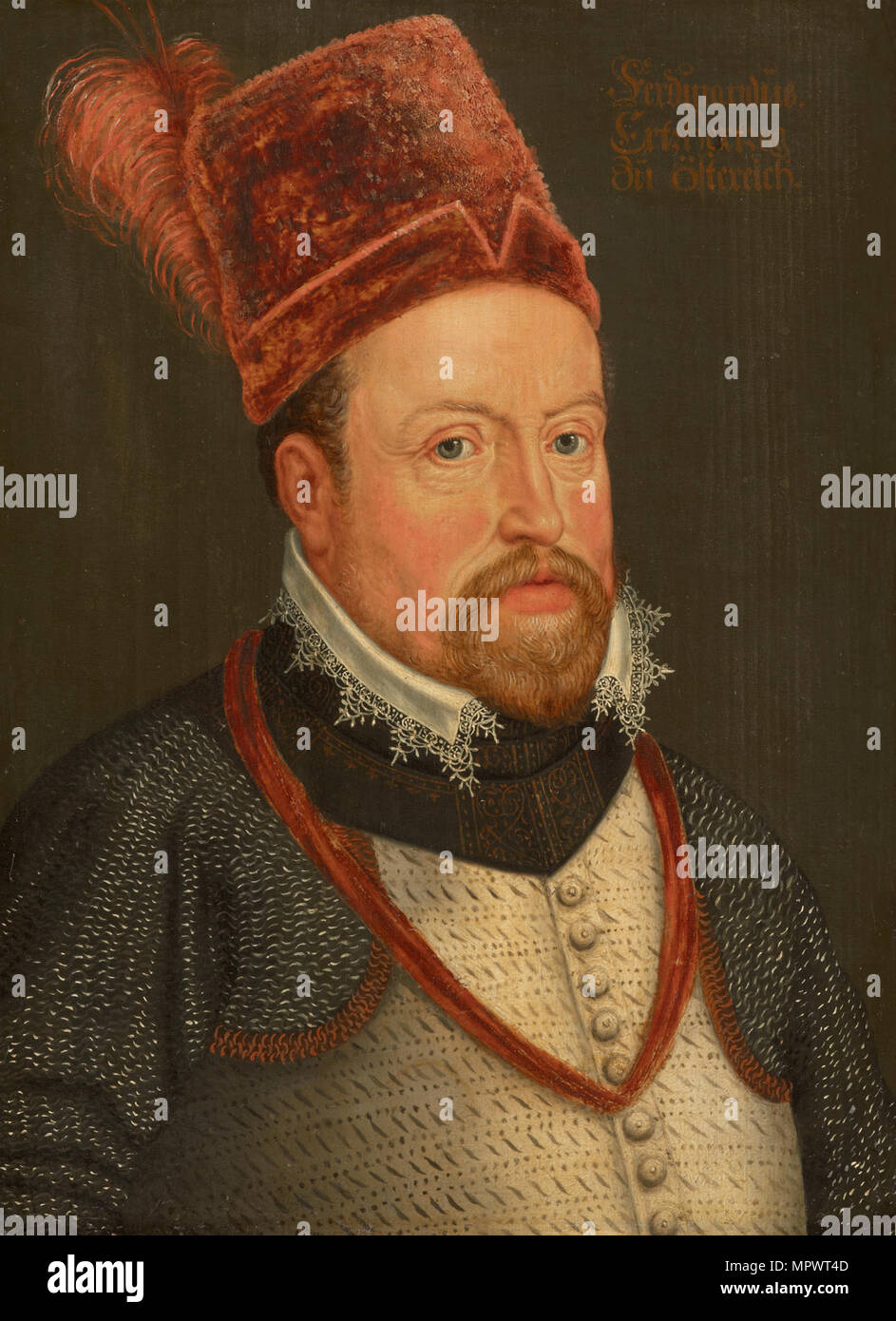 Portrait of Ferdinand II (1529-1595), Archduke of Austria, ca. 1575. Stock Photo
