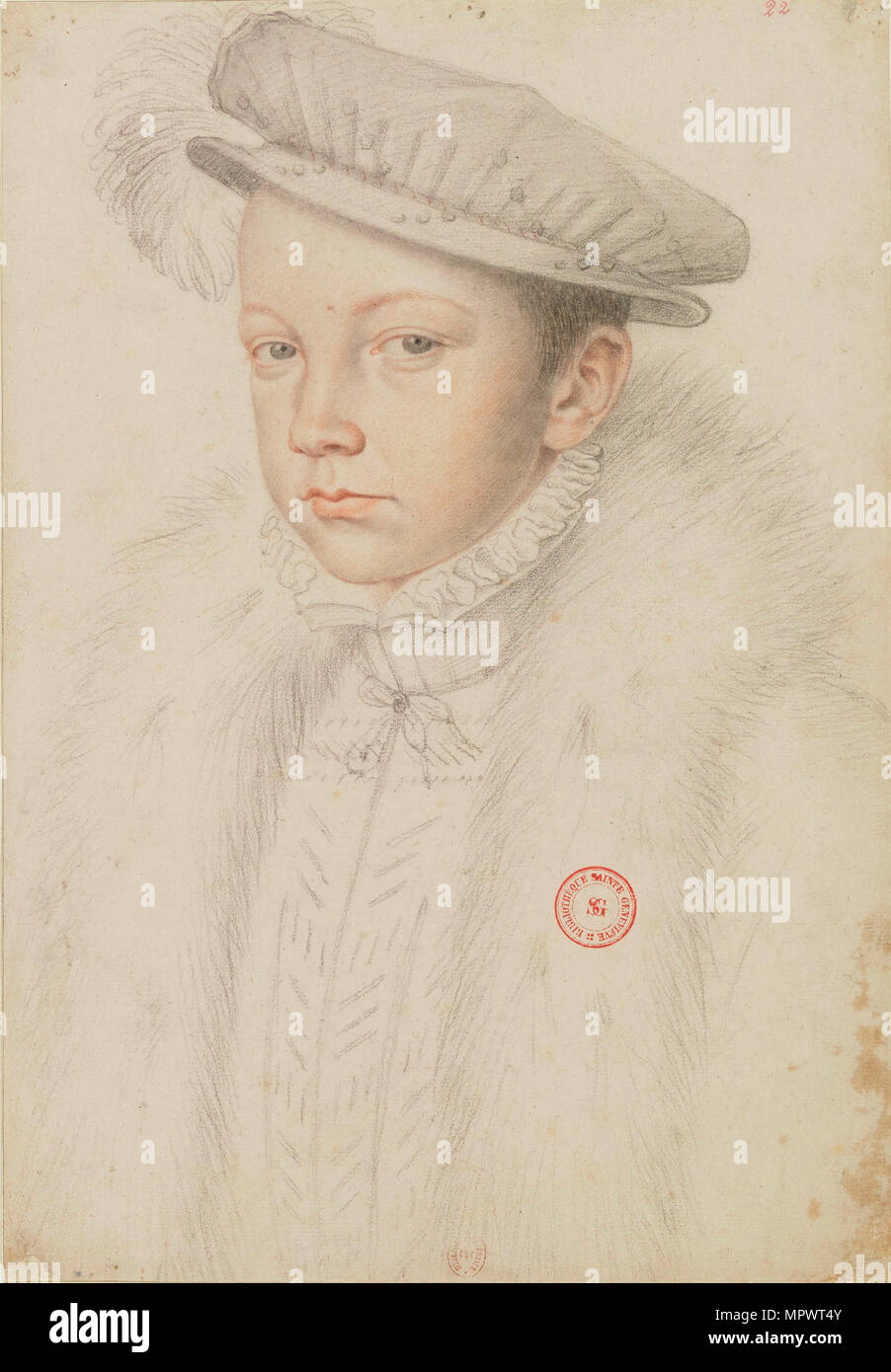 Portrait of Francis II of France (1544-1560), 1560. Stock Photo