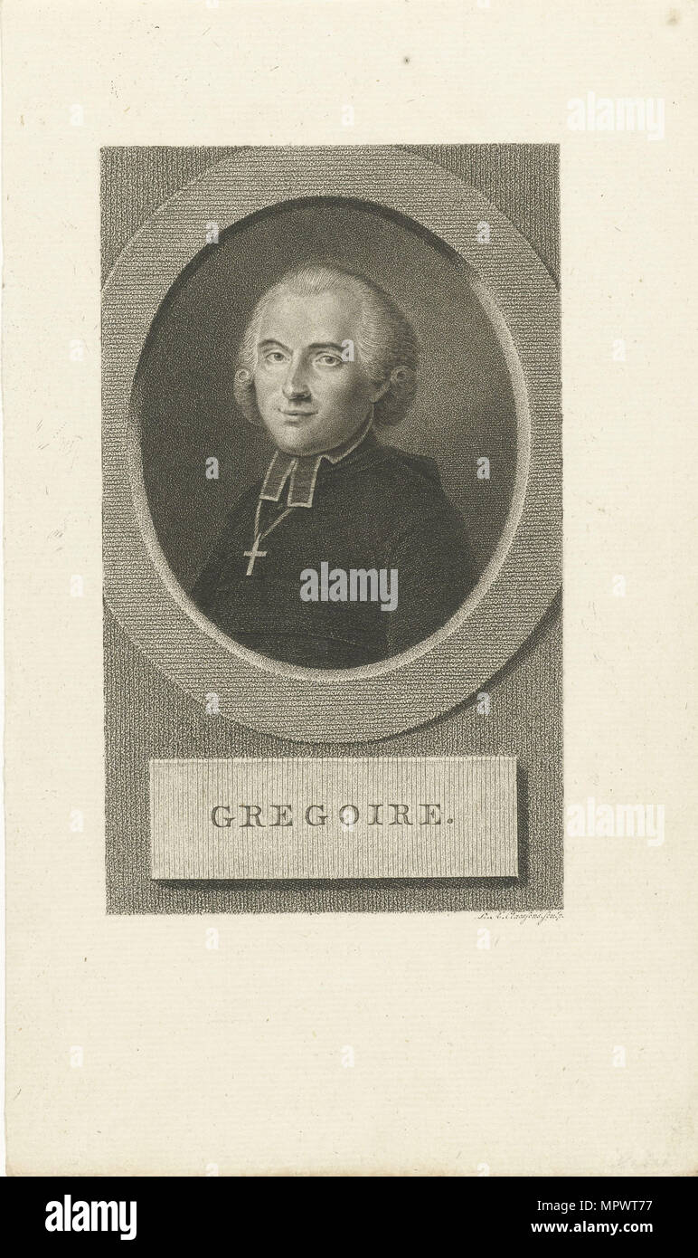 Portrait of Henri Grégoire (1750-1831), 1790s. Stock Photo