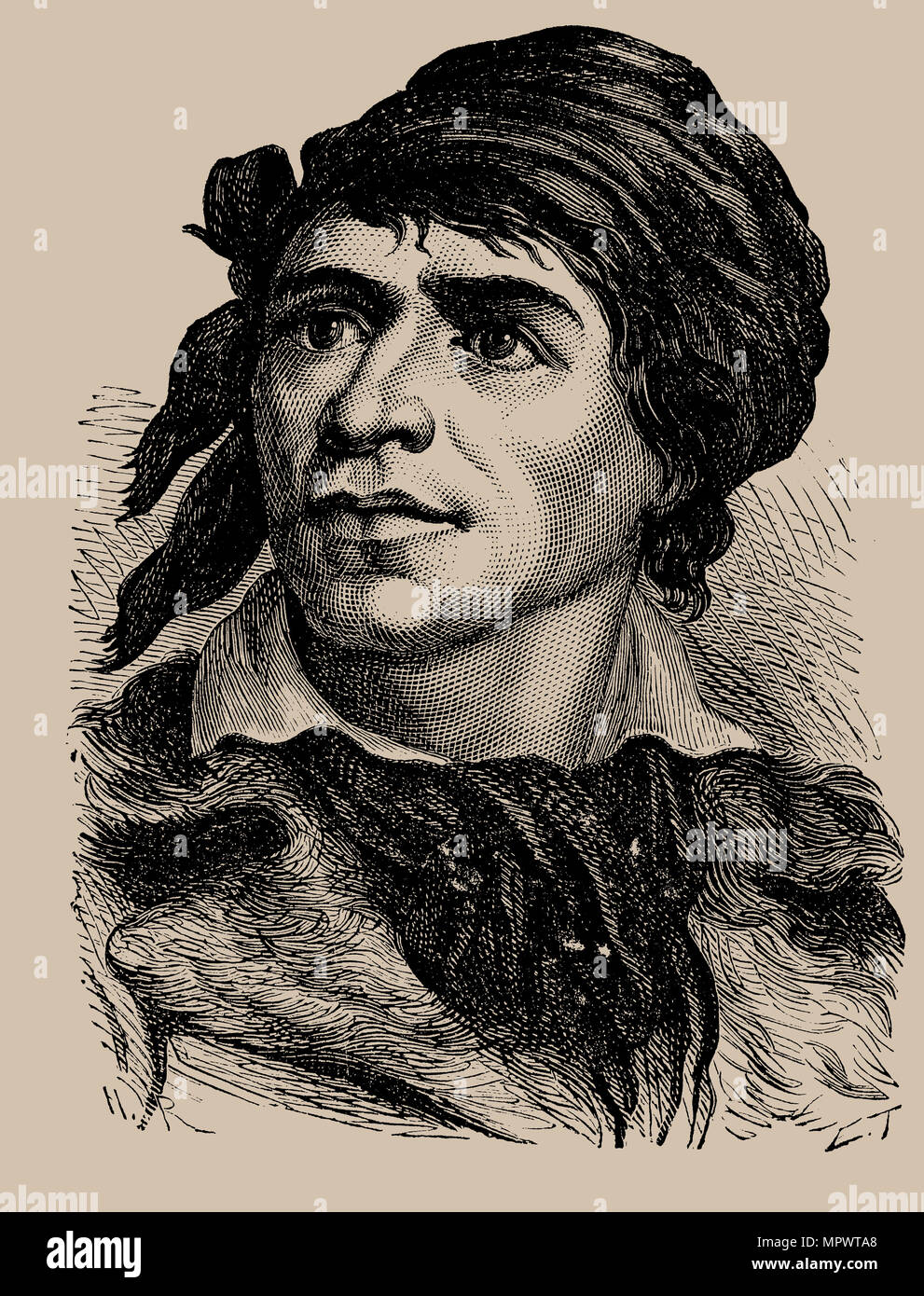 Portrait of Jean-Paul Marat (1743-1793), 1889 Stock Photo - Alamy