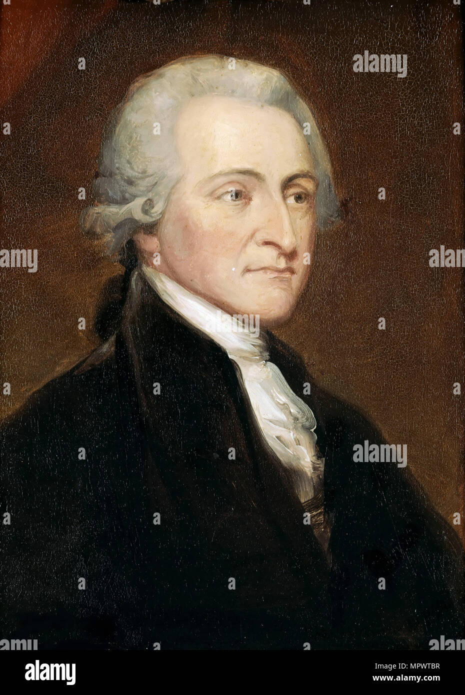 Portrait of John Jay (1745-1829), 1847. Stock Photo