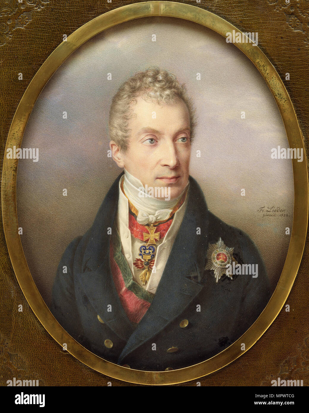 Portrait of Klemens Wenzel, Prince von Metternich (1773-1859), 1822. Stock Photo