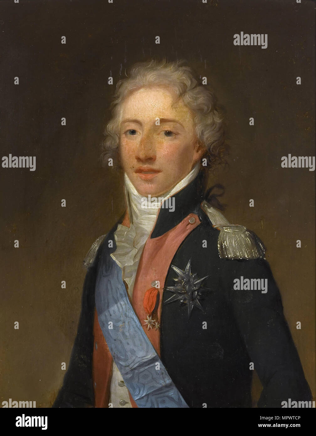 Portrait of Louis Antoine of France, Duke of Angoulême (1775-1844), . Stock Photo