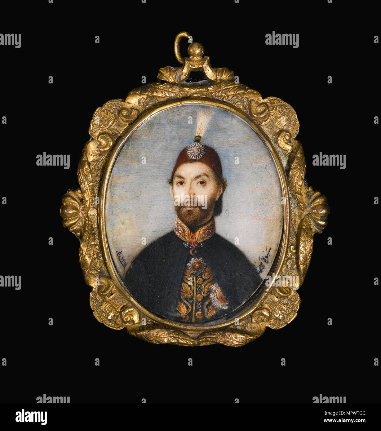 Portrait of Sultan Abdülmecid I, 1854. Stock Photo