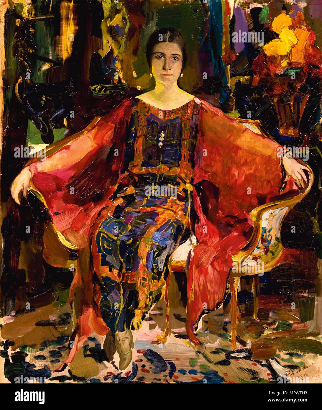 Portrait of the Ballerina Alexandra Balashova (1887-1979), 1923. Stock Photo